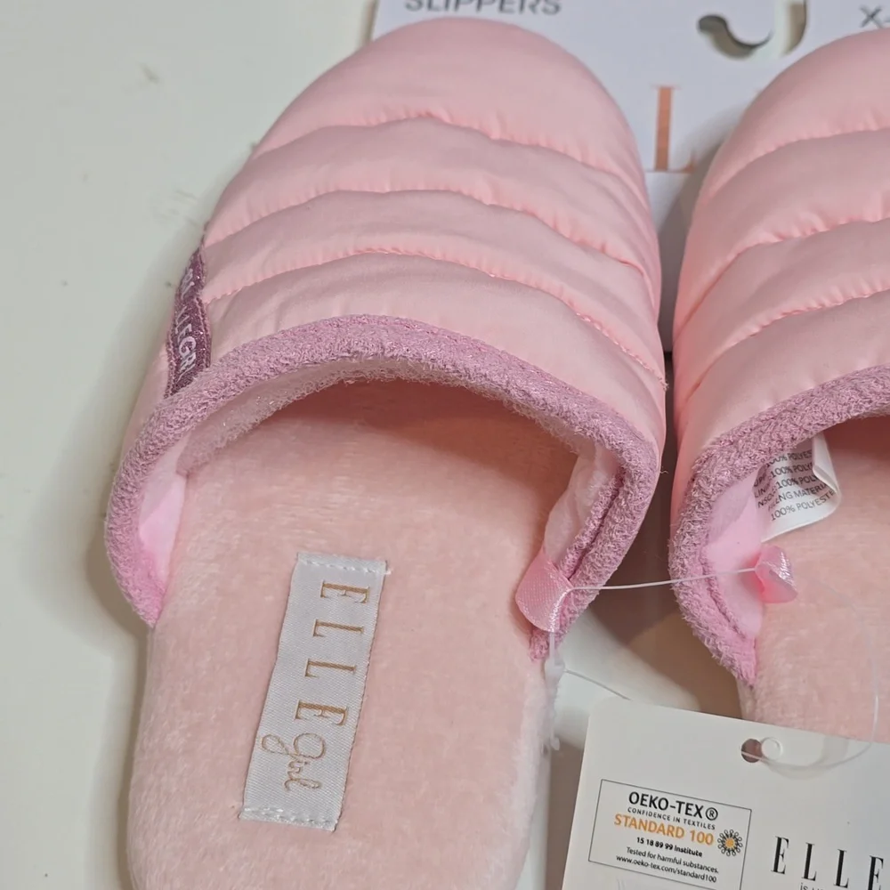ELLE Girls Light Pink Slipper XL 2.5